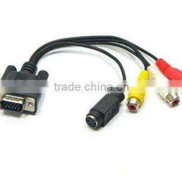 VGA to TV RCA S-Video Cable