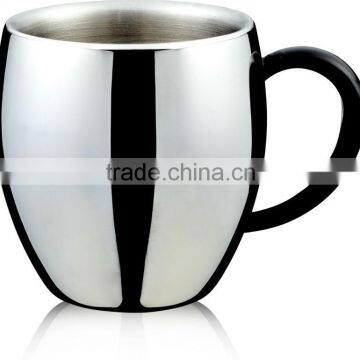 double wall metal beer cup/l coffee cup/tankard