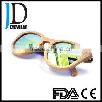 Men Women Polarized Fashion Design Wooden Sun Glasses With Logo photo-3