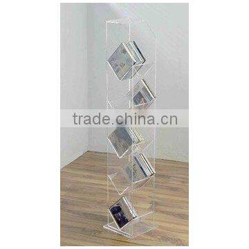 Floorstanding Acrylic CD/DVD Display Stand