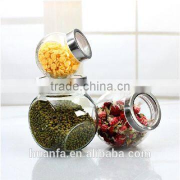 Promotional items of Fantasy Kitchen supplies lead-free glass food storage jar sealed cans bottle cruet condiment storage jar