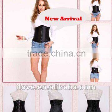 Plain Black Corset Bustier Top