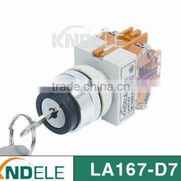 2 or 3 position rotary selector key switch silver contact grade A D7-11Y
