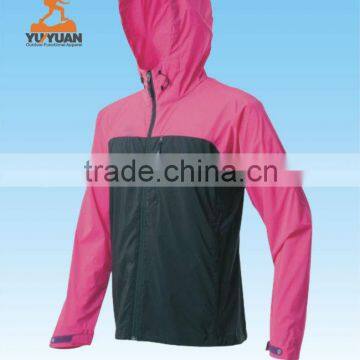 Mens Nylon Waterproof Windless Hoodie Windbreaker Jacket