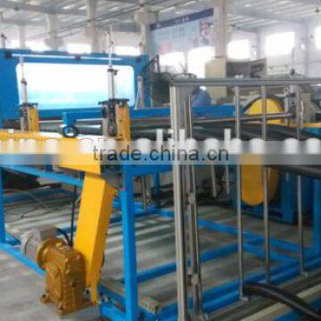 EPDM foamed rubber sheet and hose cutting machine // NBR and PVC foaming pipe machine