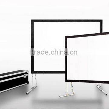 Perfect IMAX 200 inch fast folding screens any size factory customized for outdoor Rear&Front Projector Screen