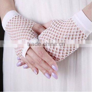 fingerless fishnet long gloves Bride wedding glove