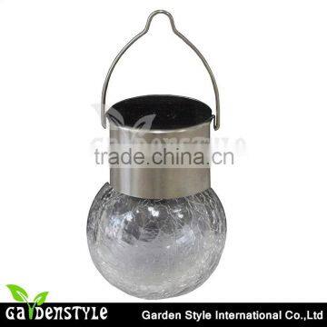 Item No.60255 stainless steel and glass party solar outdoor light decorative lantern