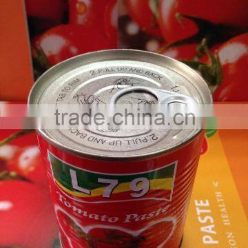 manufacturer 28%-30% natural canned china tomato paste 400g tin factory double concentrated