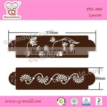 OEM/ODM accepted garden flowers cake stenciling