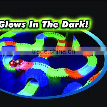 Good Quality Bending LED Dump Truck Toy Children Electric Toy Car Price Magic Tracks photo-5