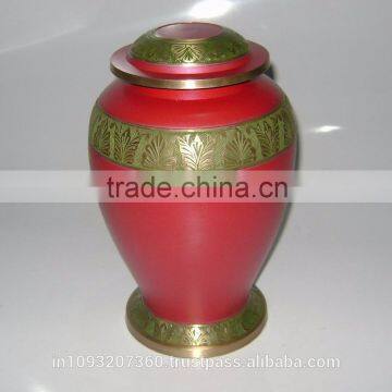 Brass Paw Inlay Cremation Urn Wooden Cremation Urn & Keep Sake