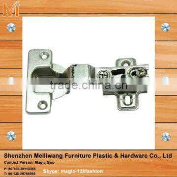 stainless steel half overlay mirror cabinet door hinge