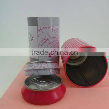 round tin cans for food container