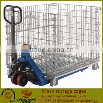 Supplier galvanized workshop transport containers loading capacity 250-2500kg Gitterboxes forklift available mesh storage cages