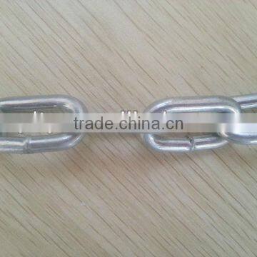 Chain factory selling iron welded hot dipped link chain din763 china