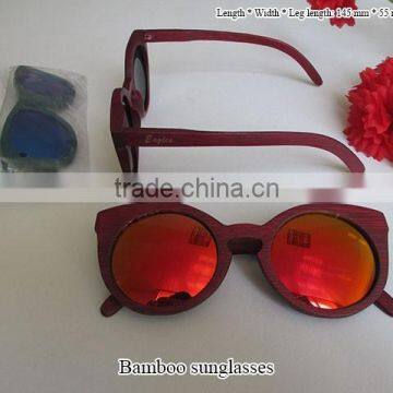 red bamboo sunglasses