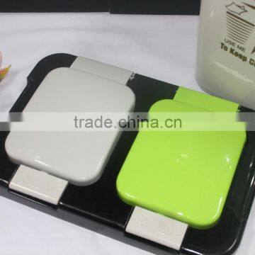 Colourful 2 Compartment 10 Liter Plastic Dustbin. Suitable to be Used as Office Dustbin, Toilet Dustbin, Sanitary Dustbin photo-6