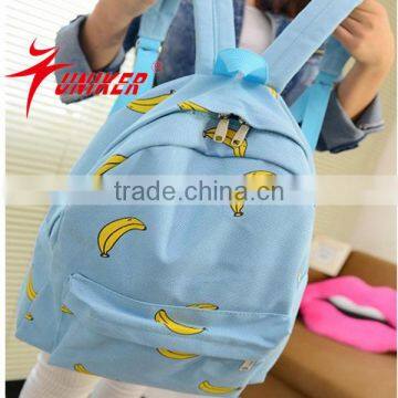 outdoor hiking travelling nylon school bag lady's fashion school backpack