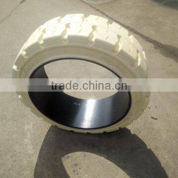 Standard Press on Solid Cushion Tyre Industrial Forklift Tyre 16x7x10 1/2 photo-4