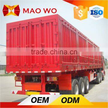 Tri-axle dual wheel van type strong utility box trailer