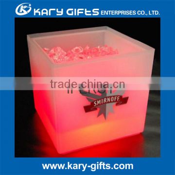 Promotional plastic led bucket ice for party bar