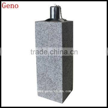 Square Column shape vintage oil lamp for garden decoration