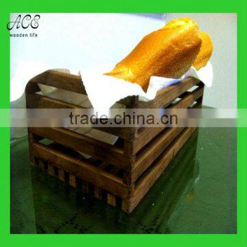 Black Walnut Bread Basket/ Wooden Bread Basket