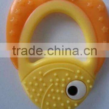 Non-toxic High quality bpa free fish shape silocone baby teether