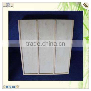 Wholesale Fsc Certified Natural Dividers Pine Wood Wine Boxes