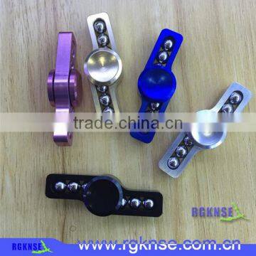 RNKNSE Wholesale Plastic Hand Spinner Toy Fashion 2 Caps Fidget Spinner 608 Bearing EDC Wind Spinner With 6 Steel Balls photo-4