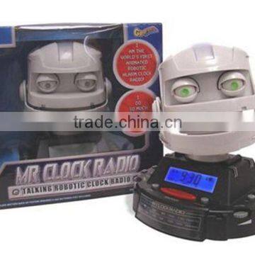 Fashion Smart Sensor Robot Cartoon Radio Robot Clock photo-3