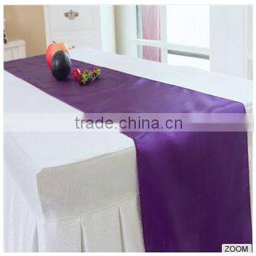 Colorful Satin Table Runner Factoty for Wedding Decoration photo-2