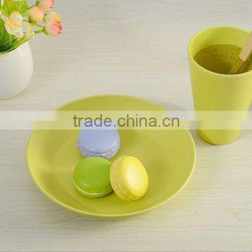 Anhui Green Bamboo Fiber Round Plate photo-2