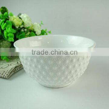 Wholesale Stock porcelain chafing dish white salad bowl