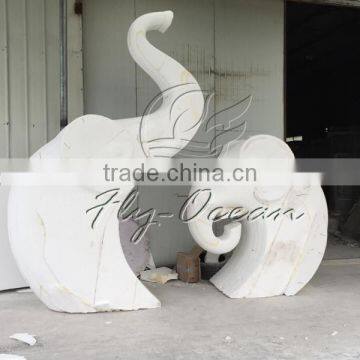 FO-FS004 Garden Decorative High Quality Fiberglass Sculpture of Elephent photo-3