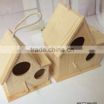Dry Wood Carved Bird House /Nest On Yard photo-6