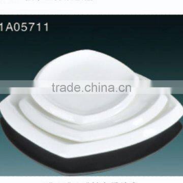 2014 Hot Sale White Square Ceramic Dinner Plate