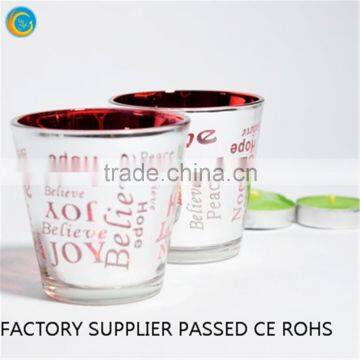 Color Laser Leaf Glass Seven Candle Glass Candle Holder Wall photo-4