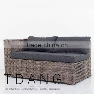 Helena Right Hand Wicker Bench - Vietnam Conversation Furniture photo-2
