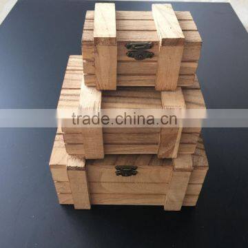 Handmade Paulownia Wood Gift Box ,hot Sale Cheaper Storage Box photo-2