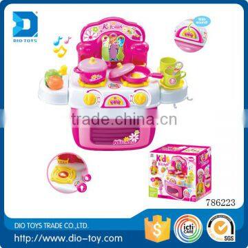 2017 Latest children kitchen toy ,happy kitchen toys, kitchen toy for children with light and music