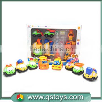 Selling flexible friction toy cars for children in door