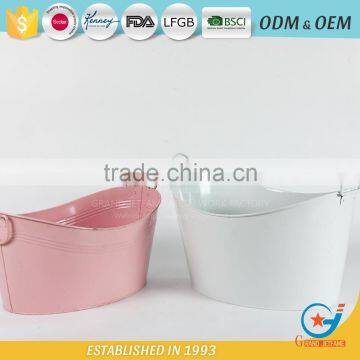 17 Inch Iron Metal Garden Ice in a Bucket Drink Party Tub photo-3