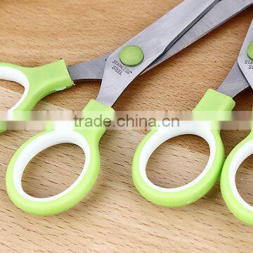 Newest Fashional Colorful Ball Pat Shape Stainless Steel Blade Rubber and Plastic Scissors photo-5