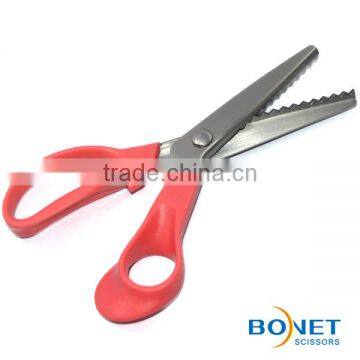 SPI0006 CE Certificated 7 Inch Stainless Steel Decorative Fabric Edge Pinking Shears Scissor New photo-2