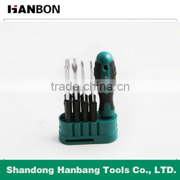 Professional 9PCS removeable nipple screwdriver set with magnetic