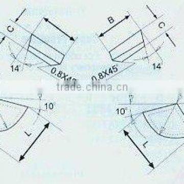 GB5245-85 And YS/T79-1994 Standard Welding Blade--For Fboring Tool ,cylindrical Turning Tool and Face Cutter