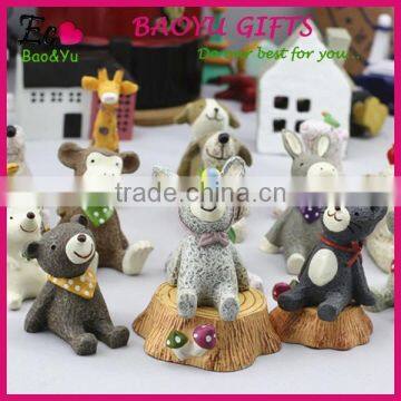 Mini CUTE fashional Resin decoration ,Zakka furnishing articles creative look up at the sky of animal resin handicraft