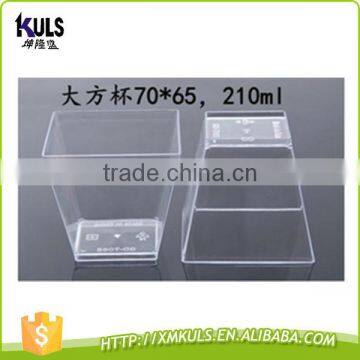 Food Grade Disposable Dessert Ice Cream Container Plastic Cup Square Round Special Shape Dessert Cups photo-4